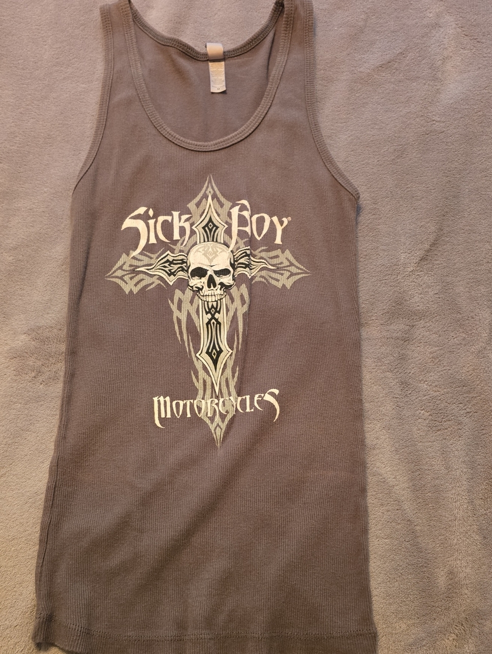Sick Boy Motorcycles Tank Top - Gray